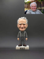 Custom Bobblehead From Photo, Personalized Figurine With Name Base, Handmade Mini Me Gift, Unique Gift for Him Her, Fathers D