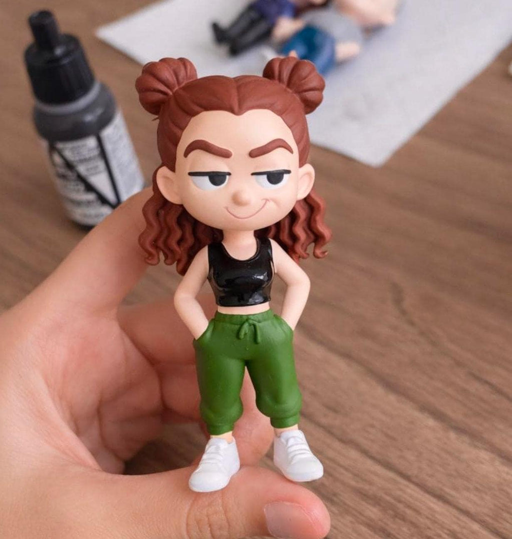 Handmade 3D Figurine from Photo with Pet, Custom Personalized Character Gift