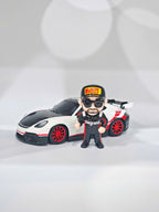 Custom Mini Me Action Figure with Supercar, Personalized Figurine from Photo, Gift for Car Lovers, Gift for Him