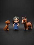 Personalized Chibi Figure with Pets | Custom Handmade Mini Figure | Cute Couple & Pet Gift