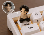 Custom Figurine Keycap from Photo, Personalized Artisan Resin Keycap, Custom Mini Figure, Mechanical Keyboard Gift