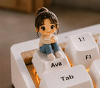 Custom Figurine Keycap from Photo, Personalized Artisan Resin Keycap, Custom Mini Figure, Mechanical Keyboard Gift