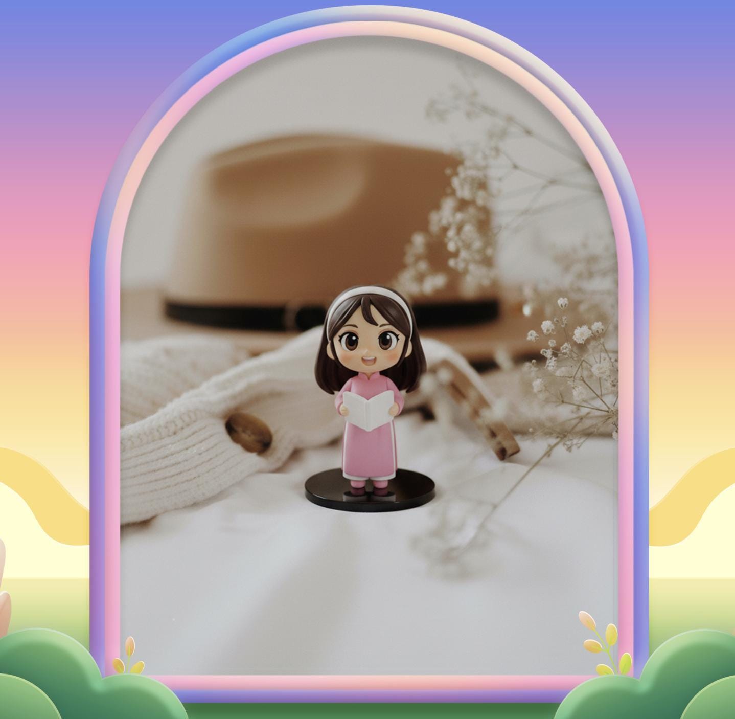 Custom 3D Mini Figure From Photo, Hand-Painted Desk Figurine, Personalized Character