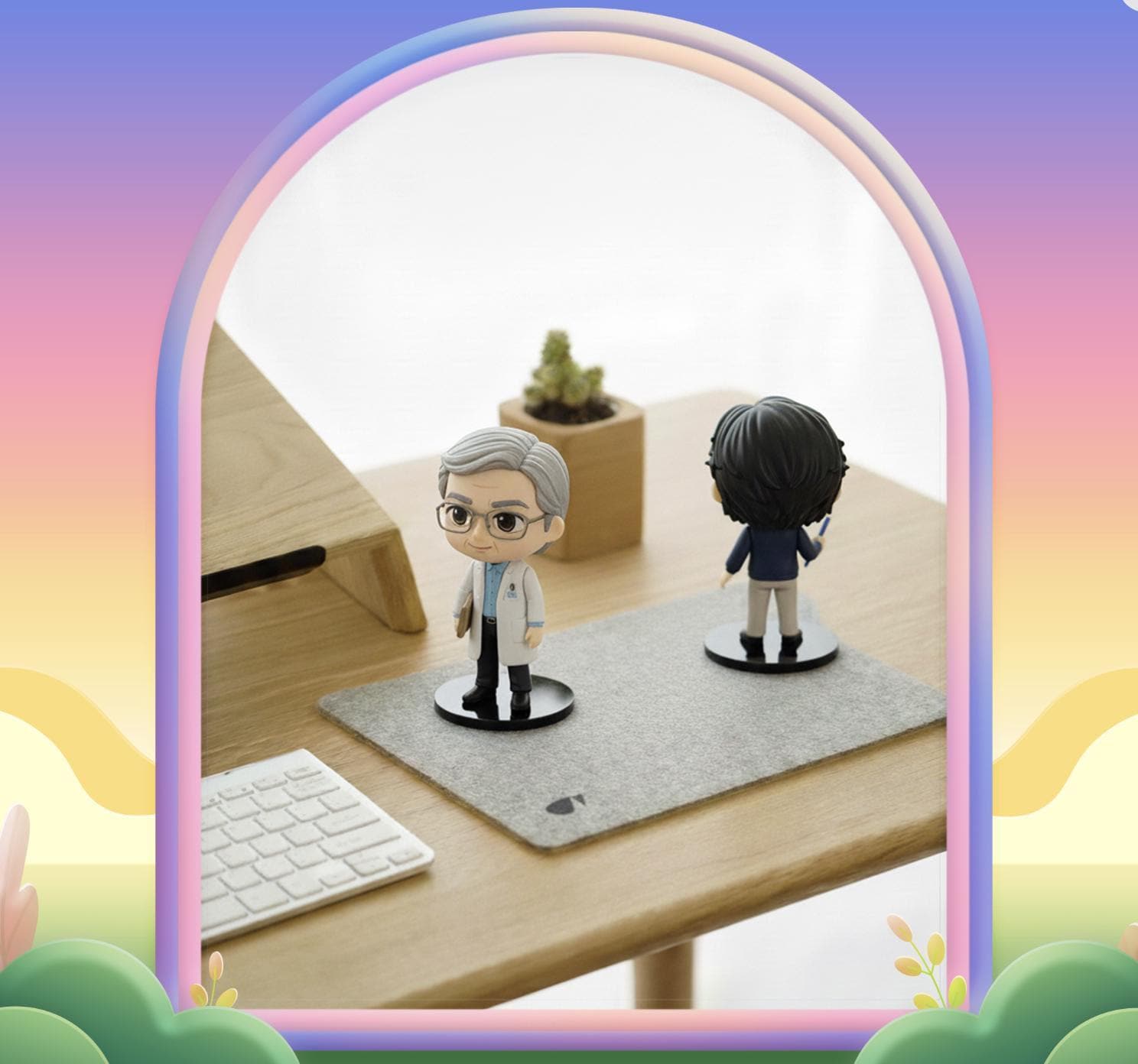 Custom 3D Mini Figure From Photo, Hand-Painted Desk Figurine, Personalized Character
